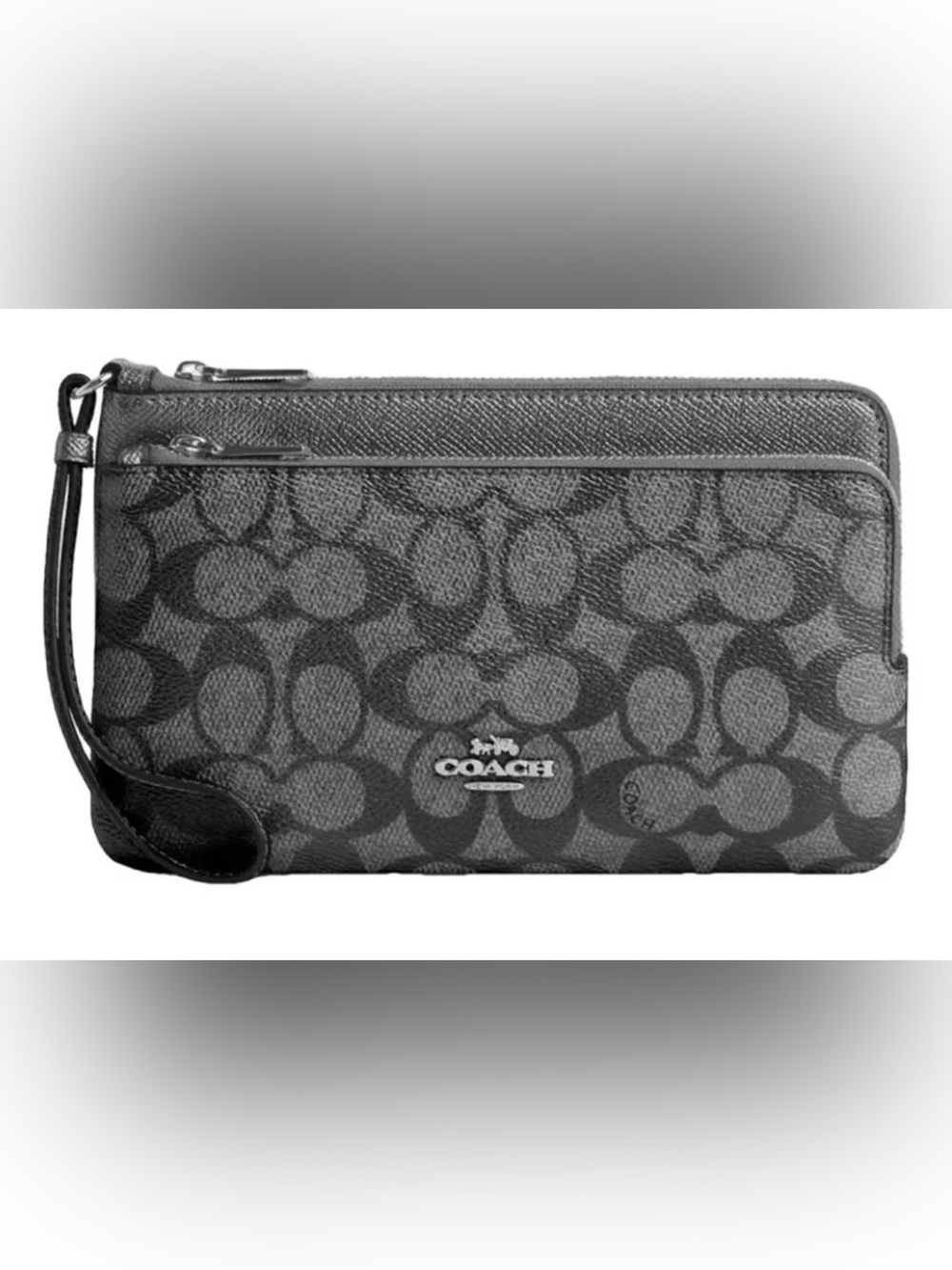 Coach Metallic Multi Signature double zip Wristlet CW968 - NWT $198 - Picture 4 of 16